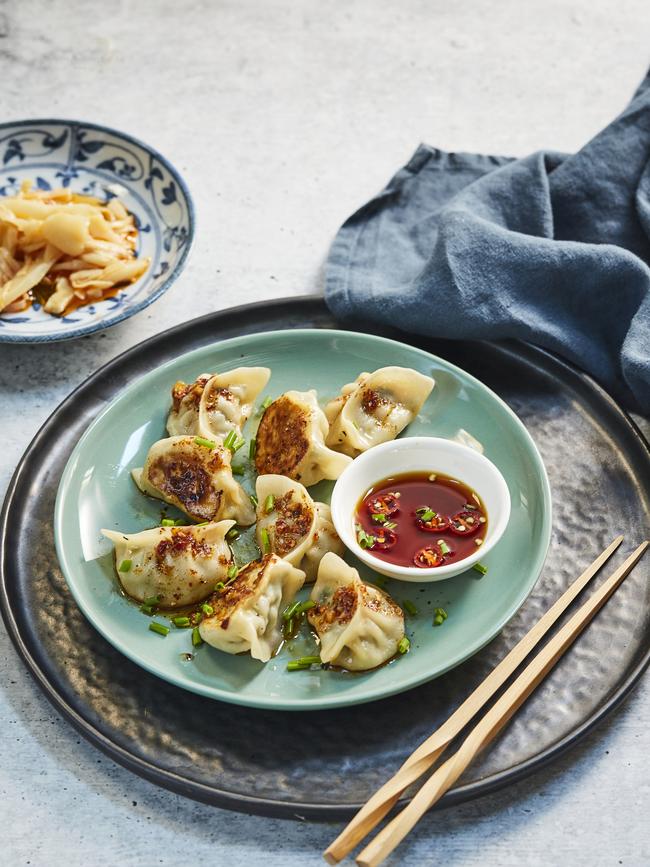 Iris' pork and chive dumplings. Picture: Sue Stubbs