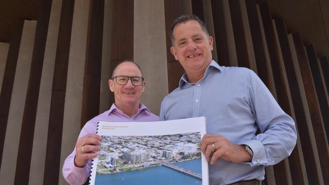 ReNew Mackay Pty Ltd directors Sean Kelly and Craig Percival were short-listed by Mackay Regional Council for their proposed development in the Waterfront Priority Development Area. Picture: Zizi Averill