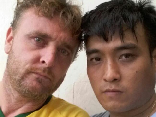 Bali Nine smugglers Martin Stephens and Tan Duc Thanh Nguyen in the cell they share in Malang prison East Java. Picture: News Corp Australia