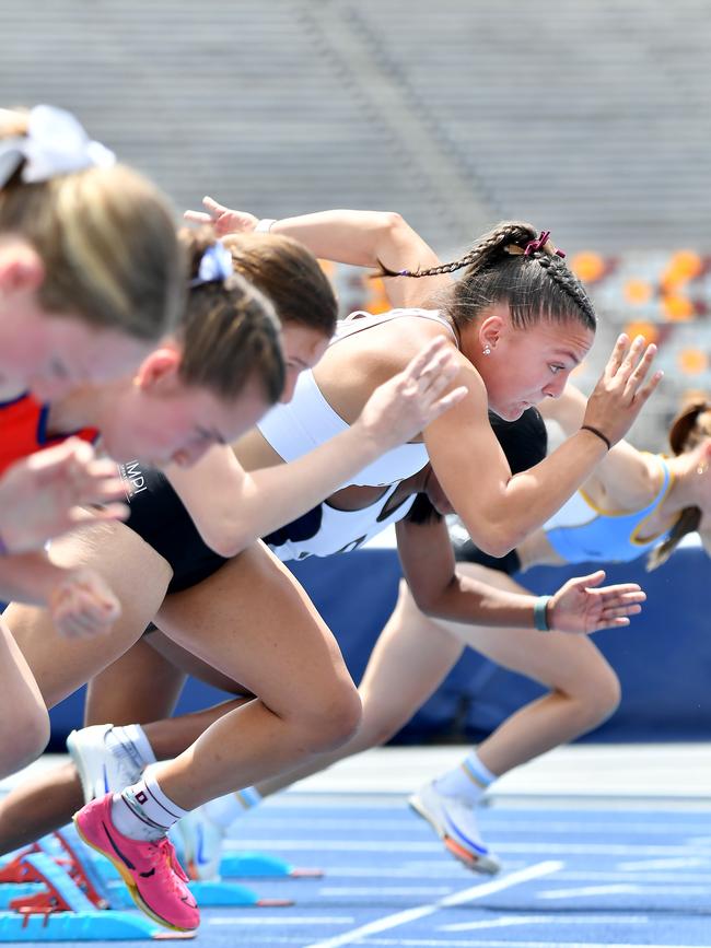 The Queensland All Schools track and field championships at QSAC. Saturday November 2, 2024. Picture, John Gass