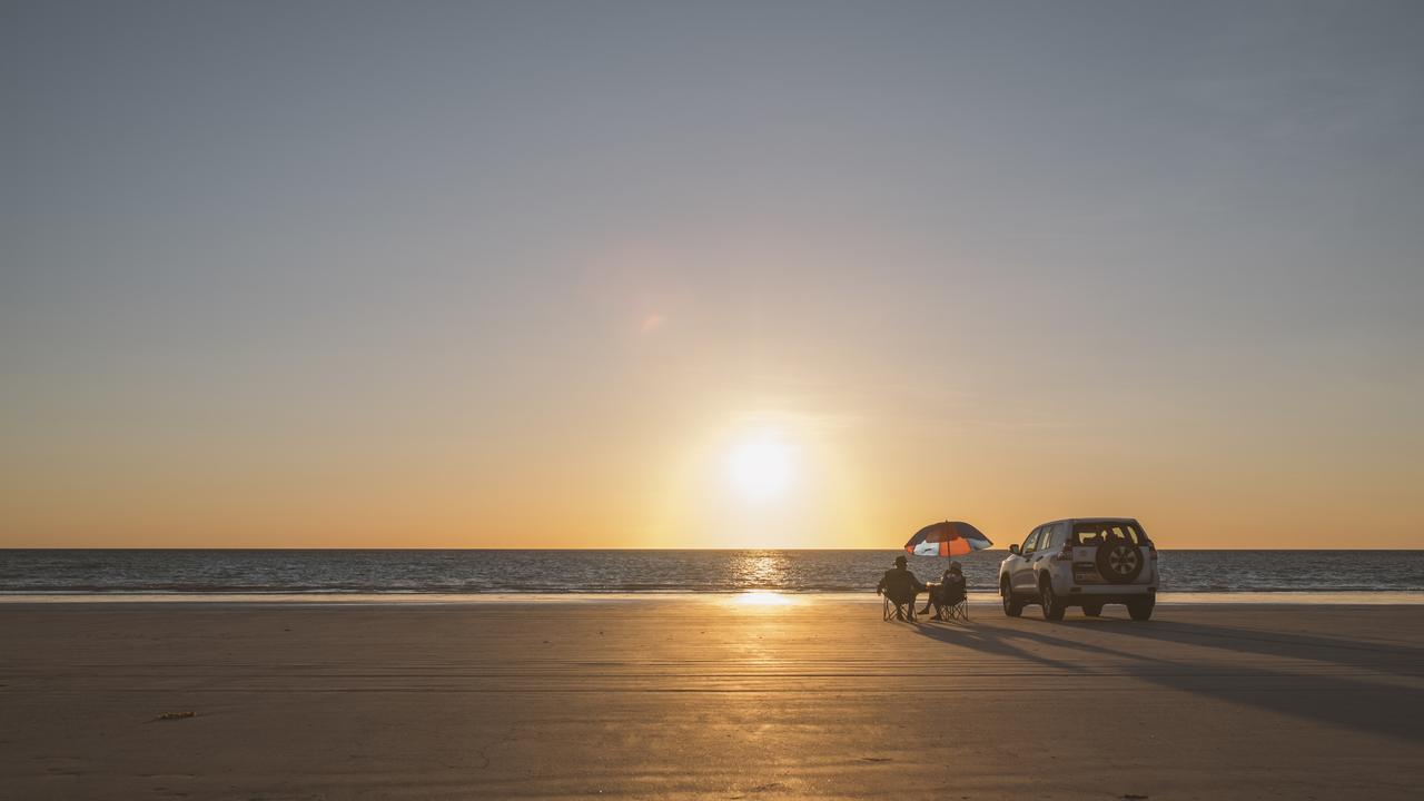 Enjoying the sunset on Cable Beach, Broome. Picture: Tourism Western Australia