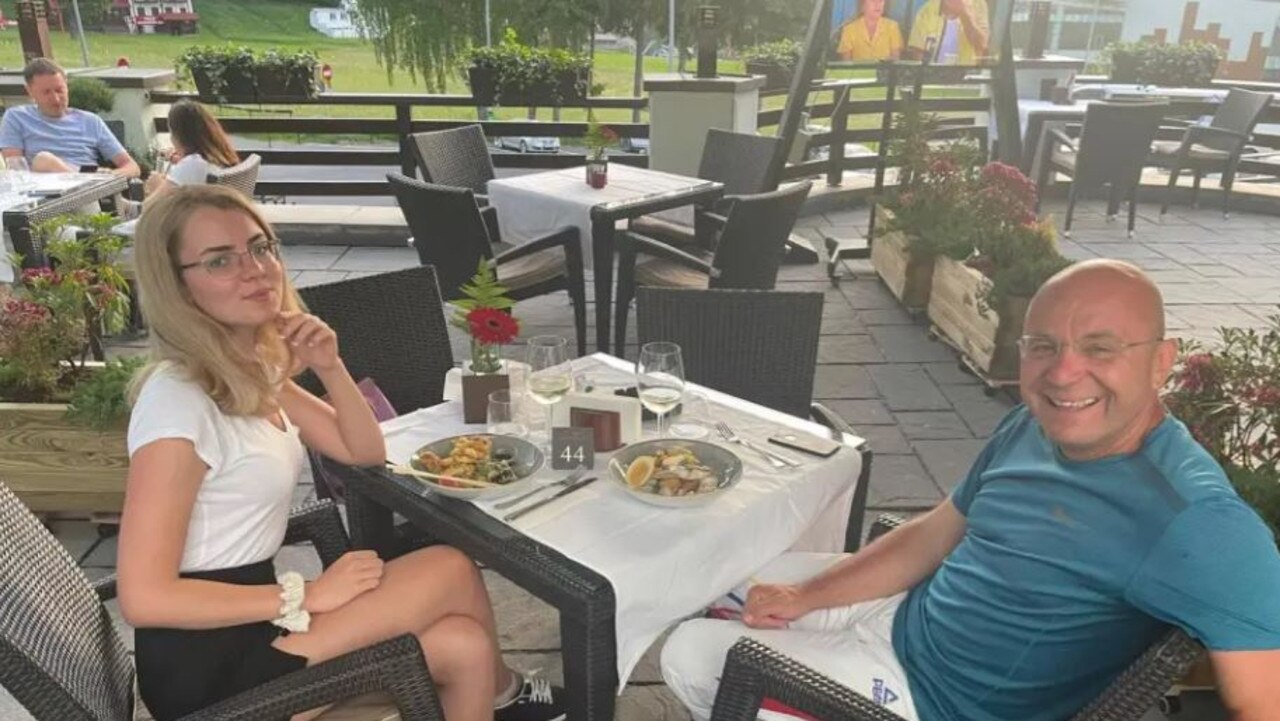 Daria's father Cozmin, right, is a former Romanian MP and TV mogul. Picture: Facebook