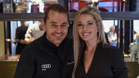 Shannon Bennett and Madeleine West in 2016.