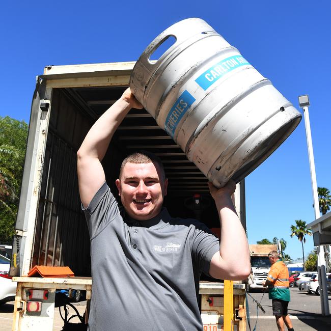 Darwin Trailer Boat club supplies manager David McGowan said beer suppliers aren't struggling with the demands of the busy dry season. Picture: Katrina Bridgeford.