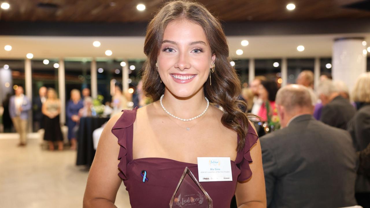 Mia Sims at the Gold Coast Australian of the Year Awards 2024 at Skypoint Q1. Picture: Portia Large.