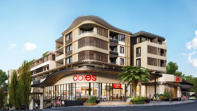 A concept image of the new Lindfield Coles development