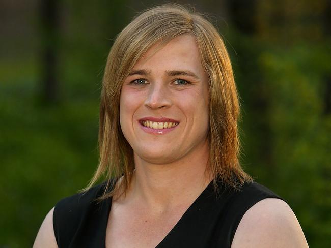 DAILY TELEGRAPH SPECIAL -  Hannah Mouncey, the Former captain of ACTÕs menÕs handball team has failed to cross the first hurdle of playing for the ACT as a woman. Picture Kym Smith