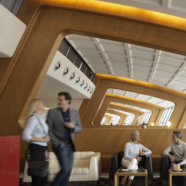 Qantas lounge at Sydney airport. Photo: Supplied