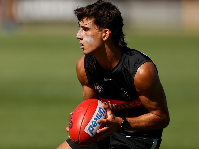 The excitement is palpable over Nick Daicos. Picture: AFL Photos/Getty Images