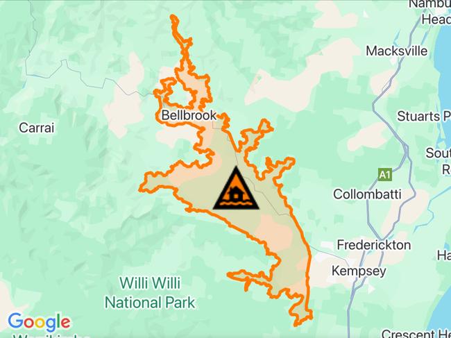 NSW floods: Suburbs at risk. Picture: Hazards Near Me NSW