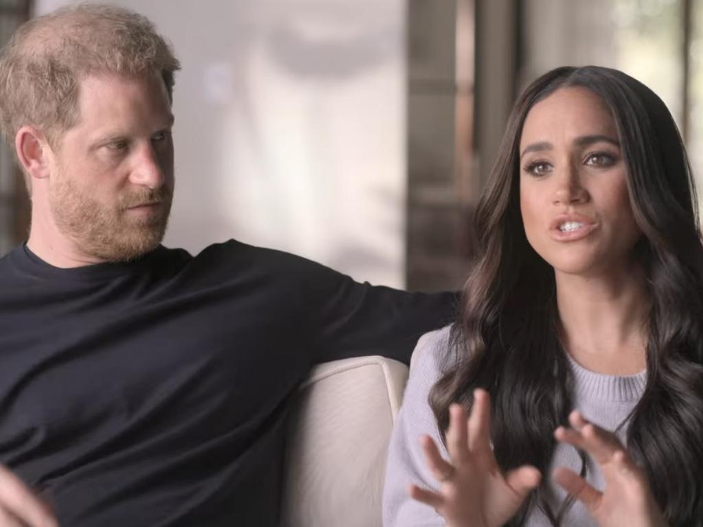 Harry and Meghan have repeatedly talked about their friendship with the broadcasting queen. Picture: Netflix