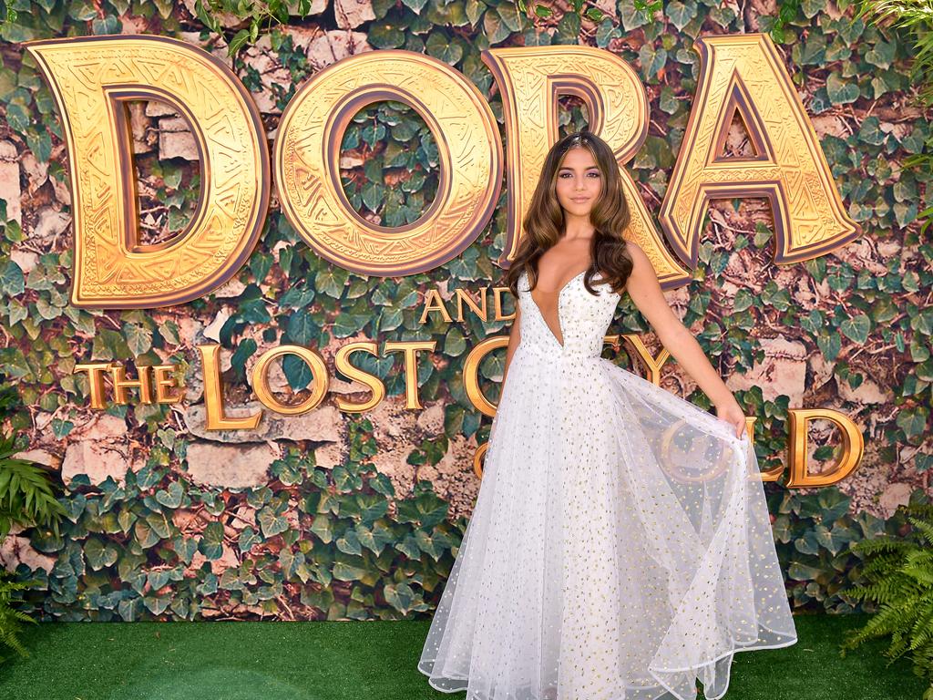 Isabela Moner at the world premiere of the Queensland-filmed Dora and the Lost City of Gold at Regal LA cinemas. Picture: Matt Winkelmeyer/Getty Images