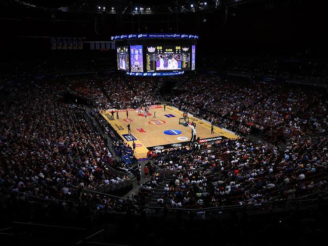 SYDNEY, AUSTRALIA - DECEMBER 25: A general view during the round 12 NBL match between Sydney Kings and Illawarra Hawks at Qudos Bank Arena, on December 25, 2023, in Sydney, Australia. (Photo by Jenny Evans/Getty Images)