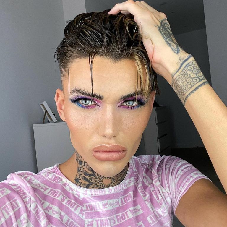 Levi had his first enhancement – lip fillers – when he was just 19. Picture: MDrum