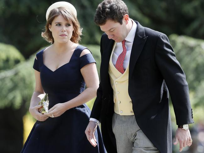 Princess Eugenie fails to impress in a sensible outfit. .