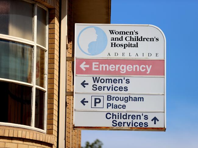 A toddler has been admitted to the Womens and Childrens Hospital at North Adelaide with Covid. Picture: NCA NewsWire / Kelly Barnes