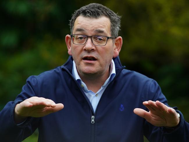 Former premier Daniel Andrews signed up to host the 2026 Commonwealth Games in the lead-up to the 2022 state election. Picture: Luis Enrique Ascui