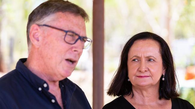 Territory Alliance leader Terry Mills and deputy Robyn Lambley. Picture: Emma Murray