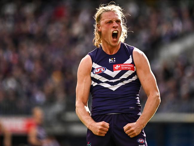 Hayden Young is now the longest-signed player in the AFL. Picture: Daniel Carson/AFL Photos via Getty Images.