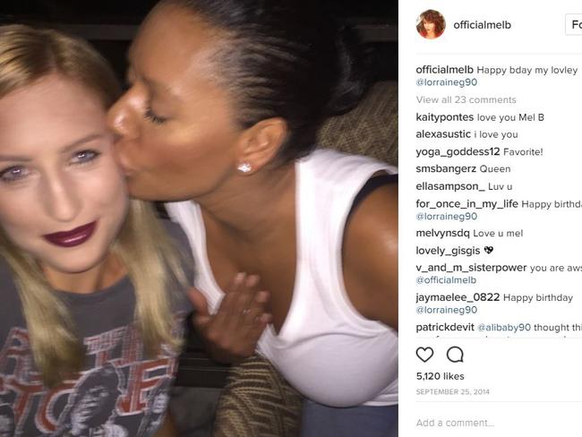 As the details about Mel B, her husband and their nanny Lorraine Gilles (pictured with Mel B) emerge, it becomes clear how brave it was for Mel B to speak out. Picture: Mel B / Instagram