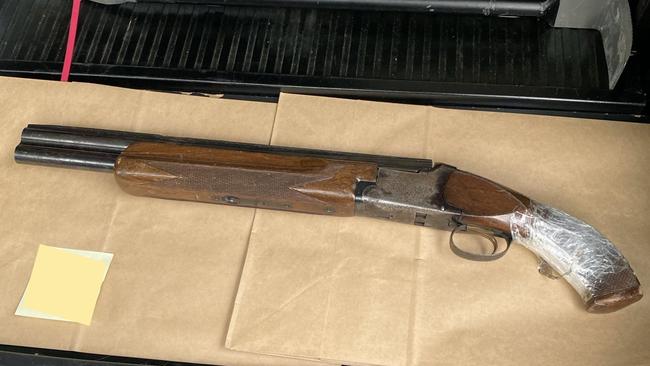 One of the firearms seized during police searches. Picture: SA Police