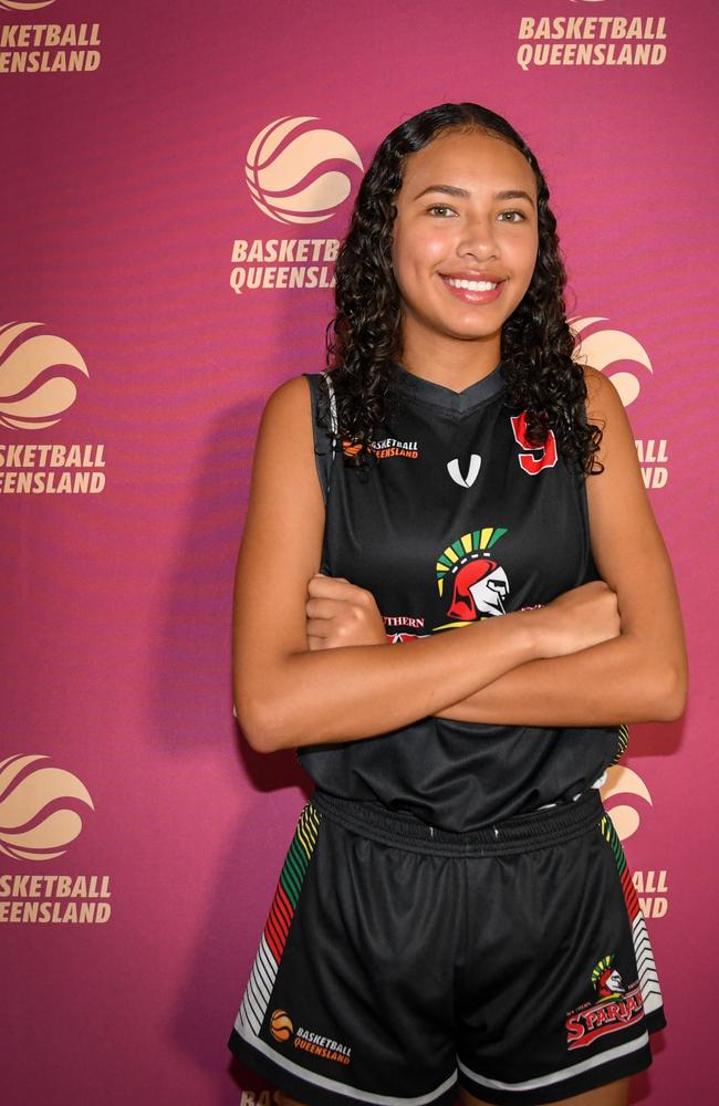 Queensland South U16 Girls player Mya Moke. Picture: Basketball Queensland