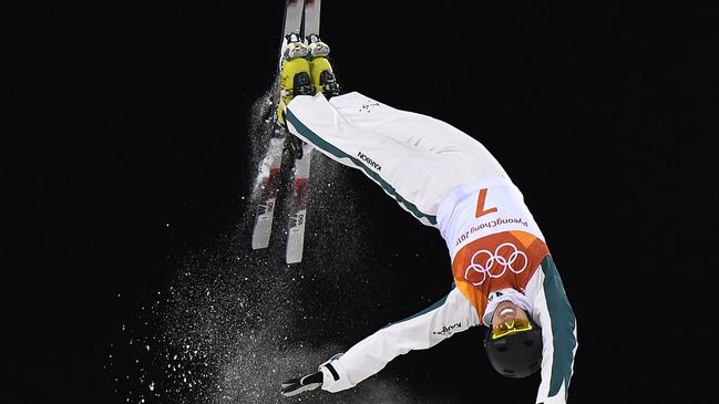 Australia's Laura Peel competes in the women's aerials qualification event during the PyeongChang 2018 Winter Olympic Games.