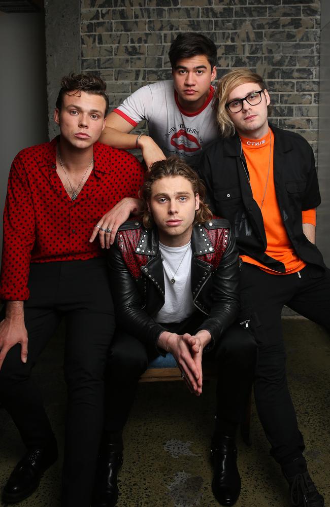 5 Seconds of Summer will perform at the ARIAs and have been nominated for a number of awards. Picture: Rohan Kelly