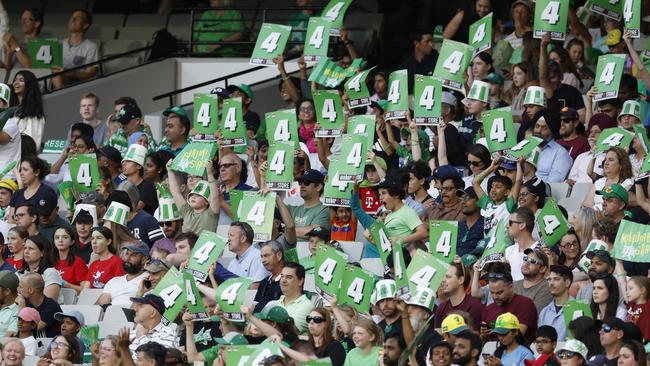 Fans at the MCG on Wednesday night. Picture: Darrian Traynor / Getty Images