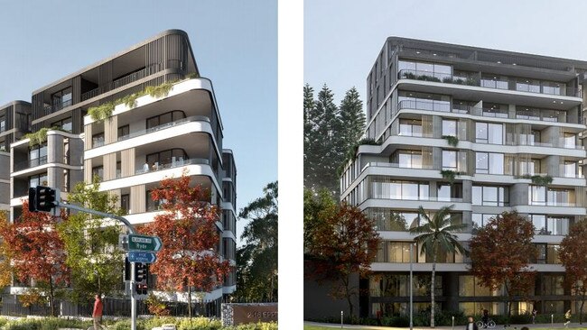 Plans for the four 8-storey towers and one at five storeys in height with 321 apartments were lodged by Austino Epping 2 Pty Ltd.