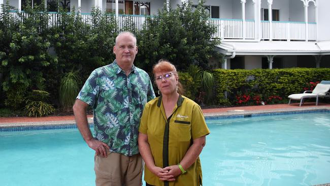 Owners of the City Terrace apartments on McLeod Street Will and Lyn Melville-Rea are keeping optimistic for a better year in 2021. Picture: Brendan Radke