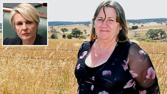 Indigenous historian and activist Lisa Paton, and Environment Minister Tanya Plibersek, inset. Picture: Central Western Daily / NewsWire