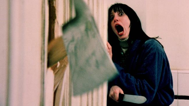 Duvall in The Shining’s most notorious scene. Picture: Alamy