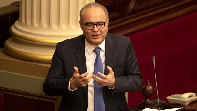 Former Labor MP Adem Somyurek in Victorian parliament. Picture: David Geraghty