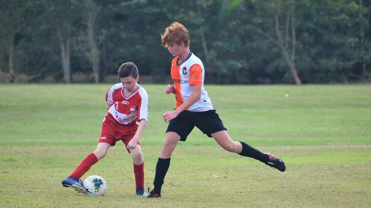 Whitsundays FC v Mackay Wanderers in MRFZ under 13/14 division 1 at ...