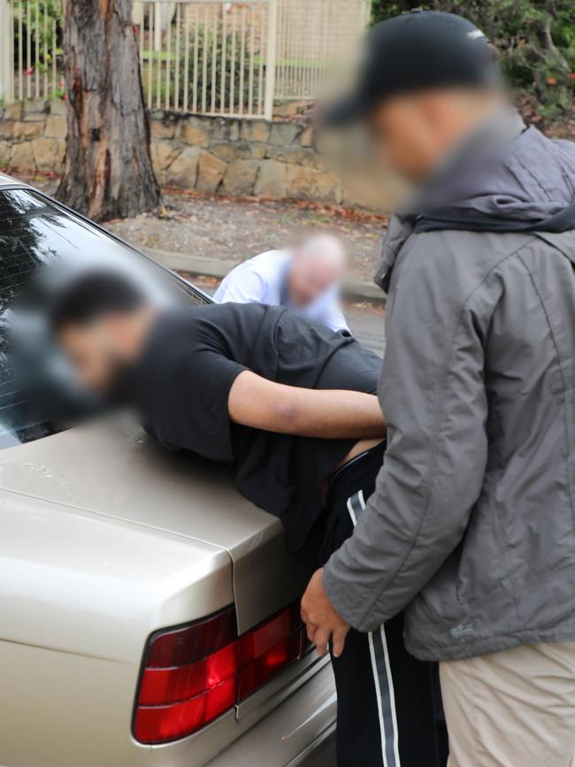 The arrests were at Francesco Drive, Bella Vista. Picture: NSW Police