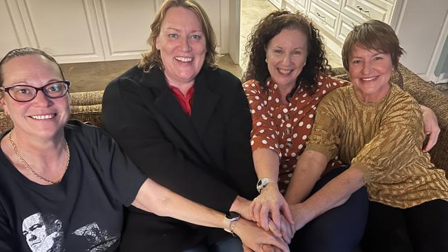 Lifelong besties (l to r) Megan Donegan, Billi-Jo Buckley, Kathleen Folbigg and Tracy Chapman.