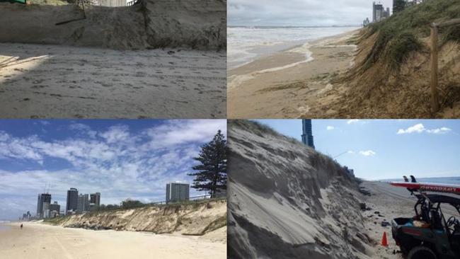 Gold Coast beaches report. Erosion at Narrowneck and Main Beach.