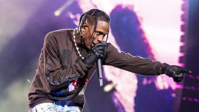 Travis Scott performs at the Astroworld Festival at NRG Park. Picture: WireImage