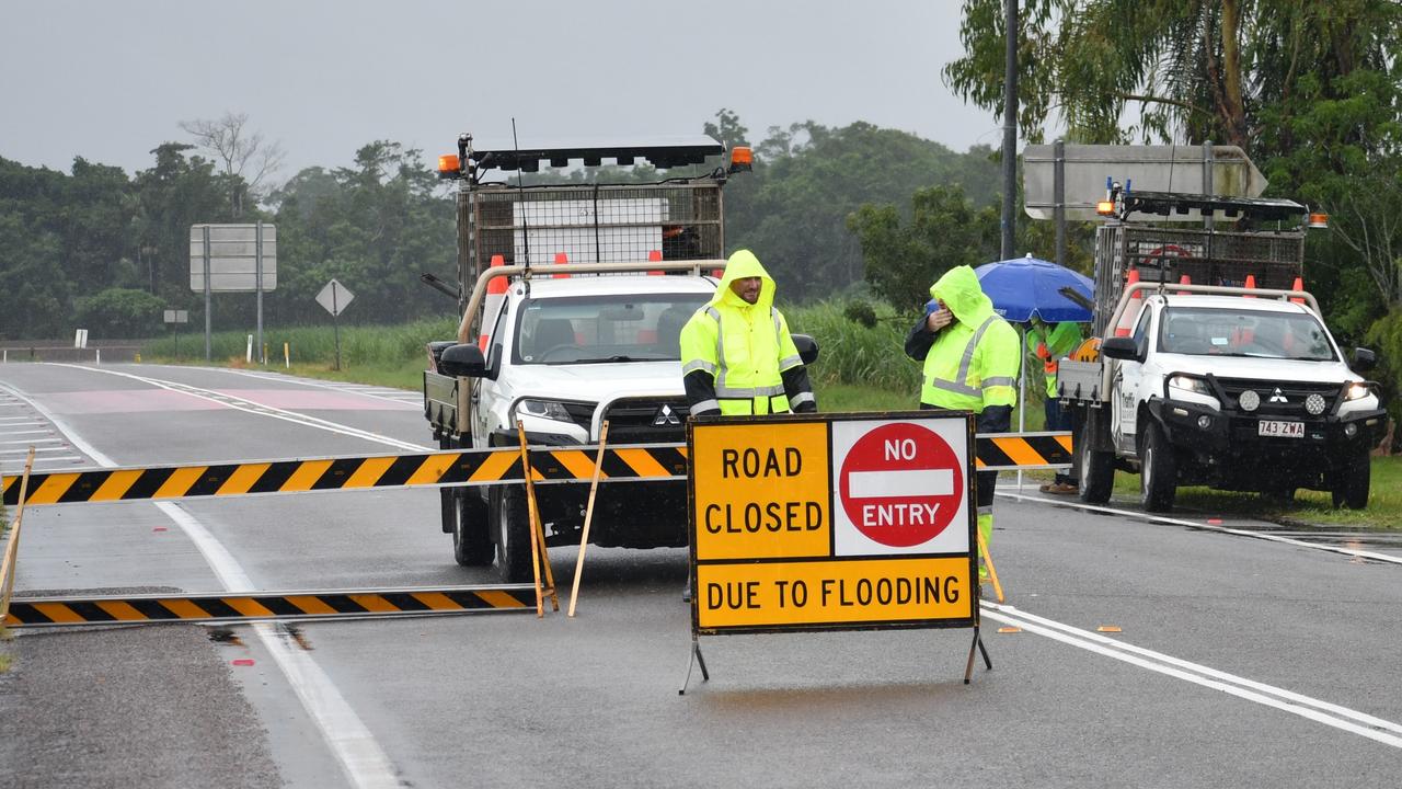 The Bruce Highway was closed due to water over the road during recent wild weather. Picture: Cameron Bates