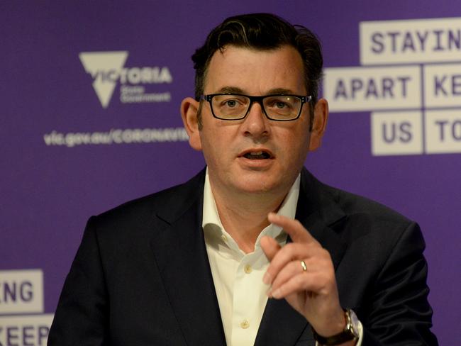 MELBOURNE, AUSTRALIA - NewsWire Photos OCTOBER 14, 2020: Victorian Premier Daniel Andrews gives his latest COVID-19 update. Picture: NCA NewsWire / Andrew Henshaw