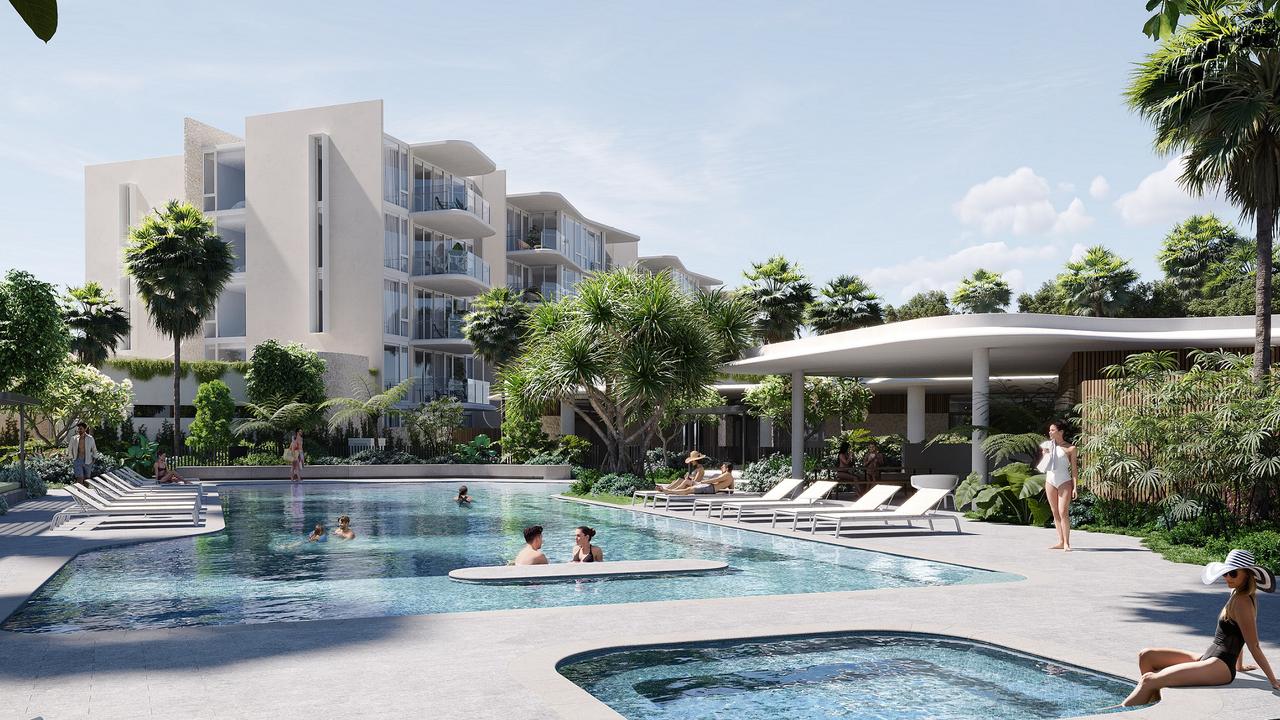 Artist impression of the Harbour Shores development at Biggera Waters on the Gold Coast by Lewis Land Group. Picture: Supplied