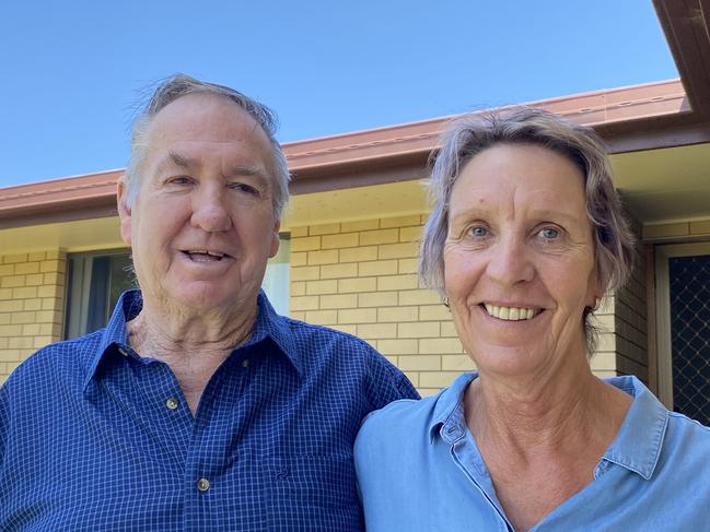 Gary Campbell and wife Denise Scott. Picture: Jessica Baker