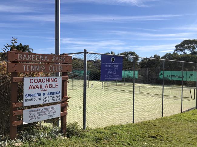 A plan to install lighting to allow night-time play at the Bareena Park Tennis Club at Balgowlah Heights has been approved. The club believes it will attract more much-needed members. Picture: Supplied