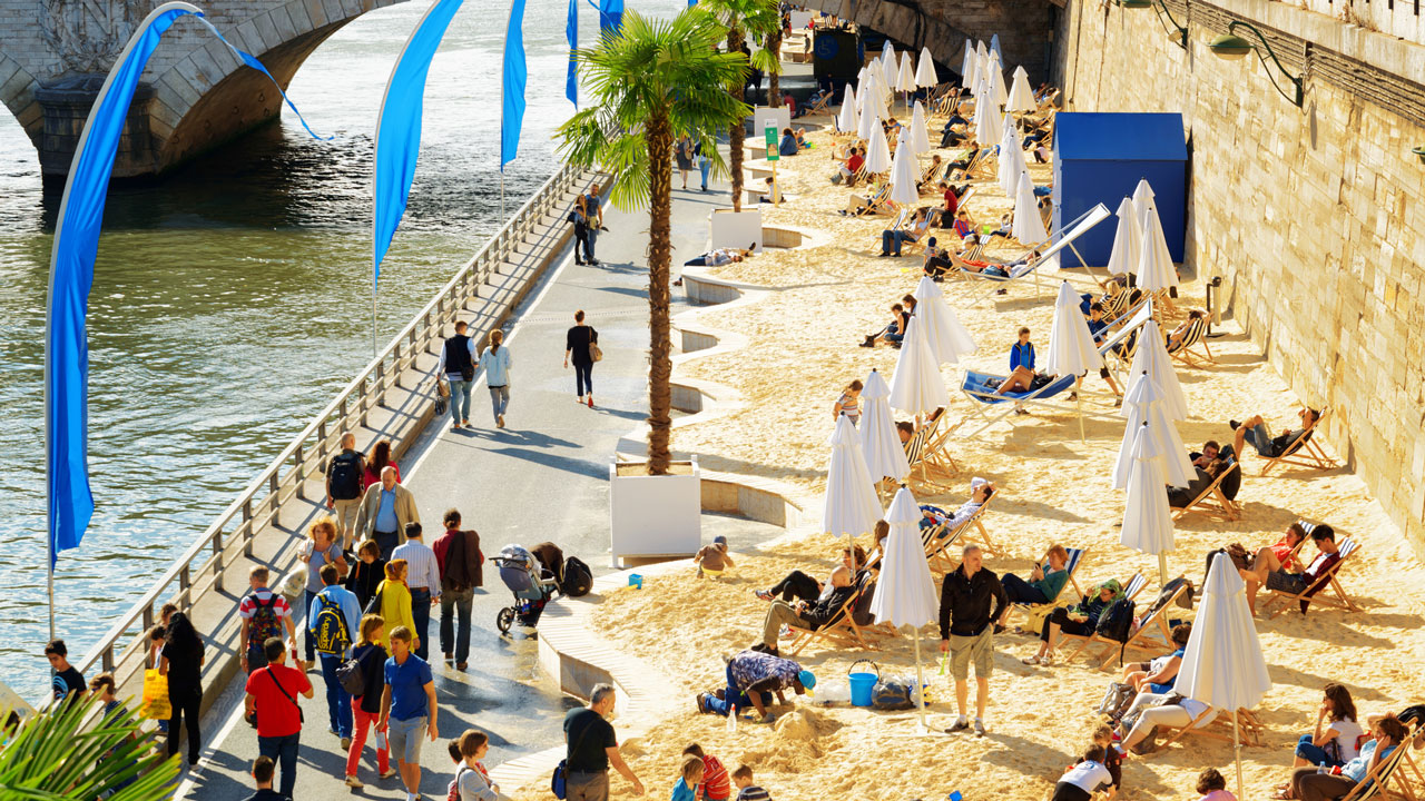 <h2><span>8. Sunbathe on Paris Plage</span></h2><p><span>In the heat of July and August, the beach comes to Paris, on the banks of the Seine and also the Bassin de la Villette, where you can swim. Outside of the Olympics, these hot spots usually offer somewhere to cool off, complete with deckchairs and ice-cream vendors.</span></p>