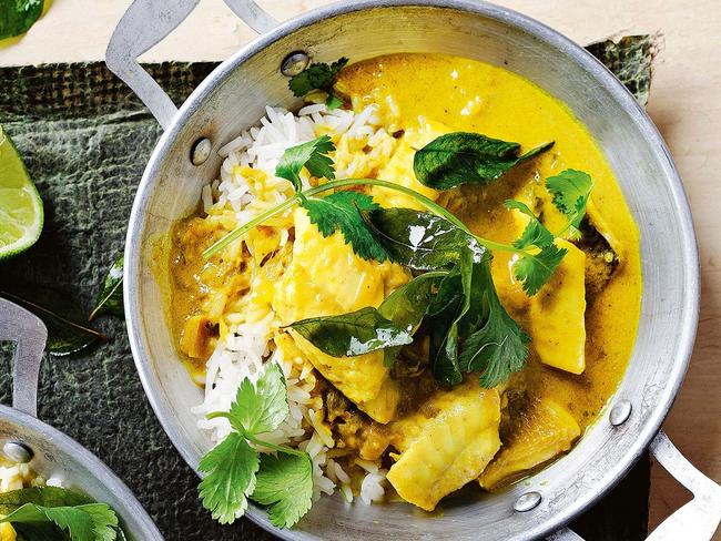 Tumeric and coconut fish curry. Picture: Supplied