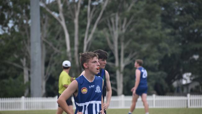 AIC First XVIII AFL footy game between Ambrose Treacy College and St Edmund's College. Wednesday March 8. Picture, Nick Tucker.