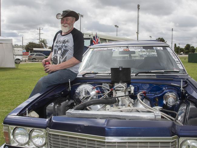 Dave Ã¢â‚¬ËœSwayÃ¢â‚¬â„¢ Watson and his HJ Station Wagon at the Mildura Show 2024. Picture: Noel Fisher