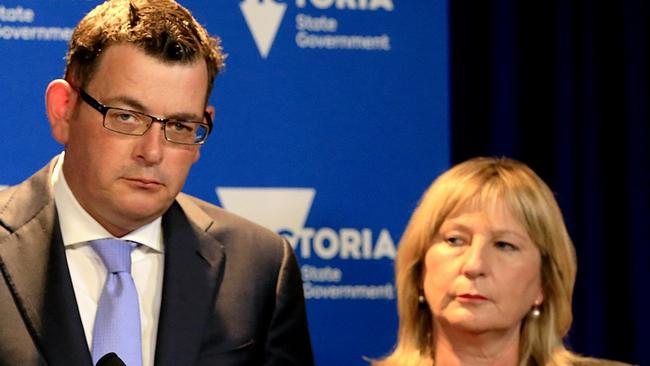 Premier Daniel Andrews and Corrections Minister Gayle Tierney. Picture: Mark Stewart