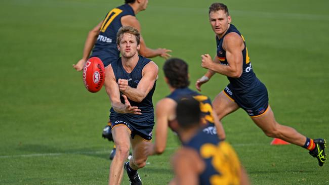 Rory Sloane believes there is plenty of reason for optimism at the Crows. Picture: Tom Huntley